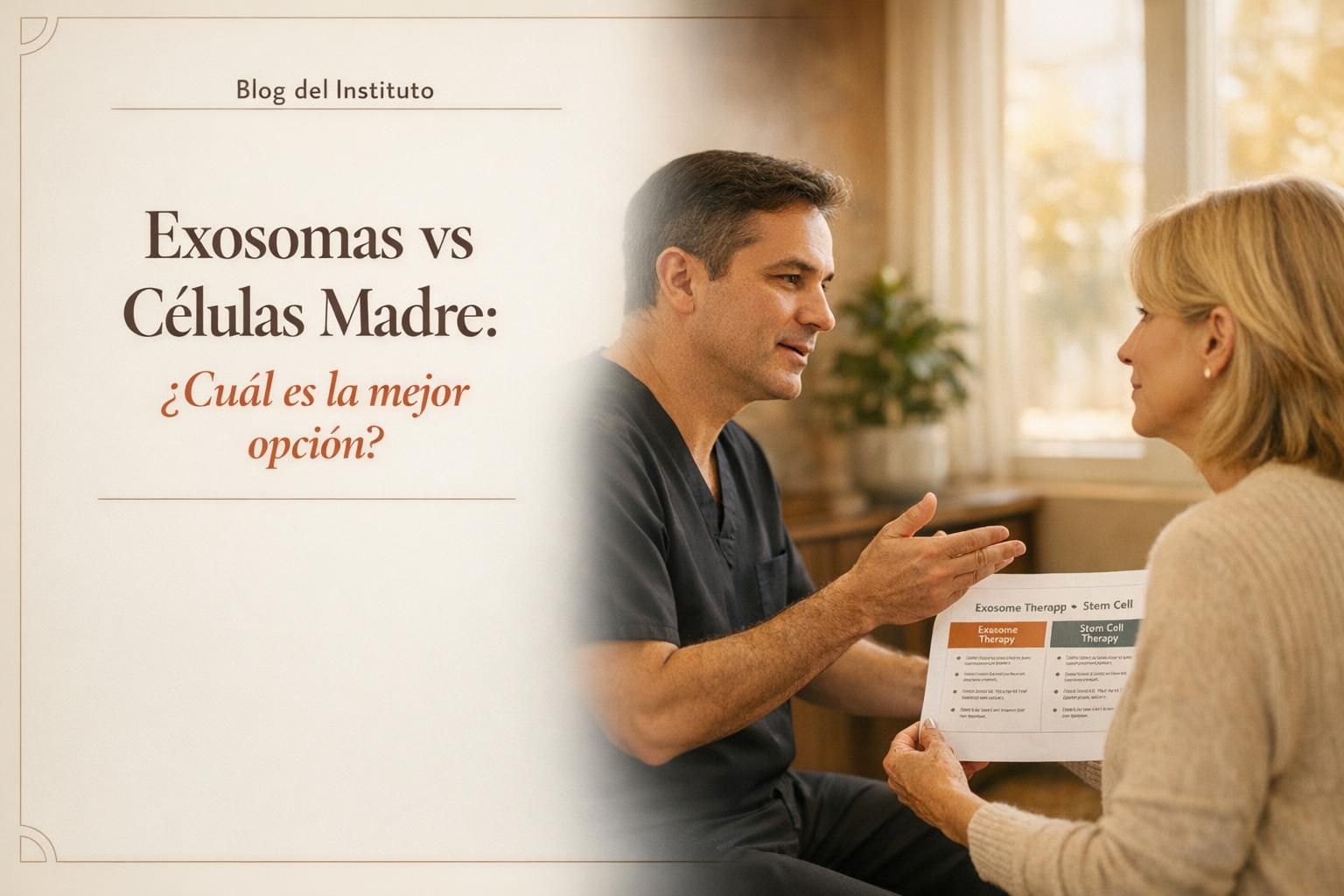 Physician and patient reviewing a treatment plan in profile by a window